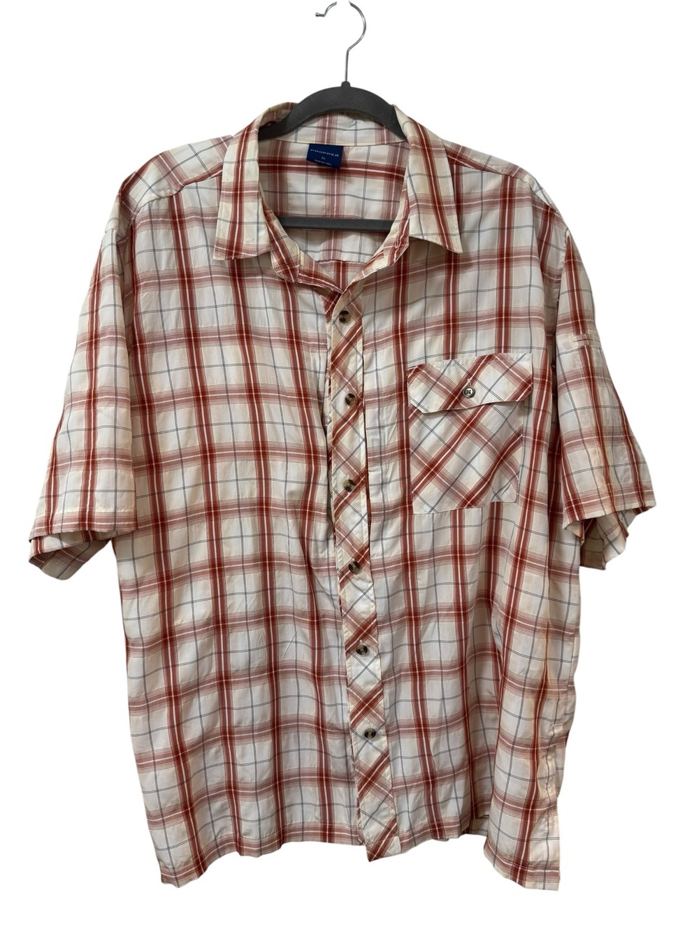 Propper Men's XL tactical plaid short sleeve button shirt outdoor workwear